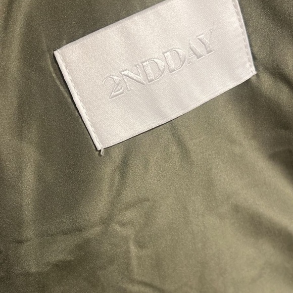 NWT 2nd day Olive Quilted Women's Coat|size EU40 - Picture 4 of 9